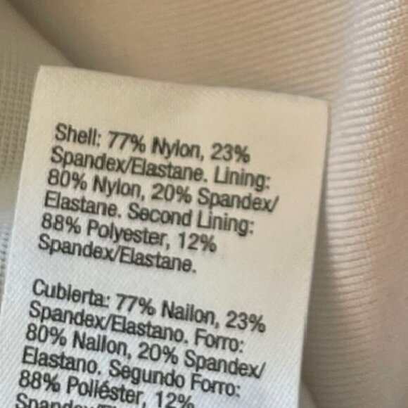 Spanx Bandeau One Piece Slimming Swimsuit Cheetah Print Size 12 - Picture 9 of 11